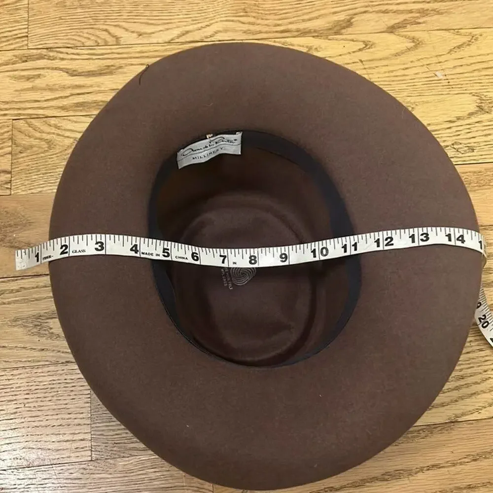 OSCAR‎ DE LA RENTA MILLINERY WOOL FELT HAT